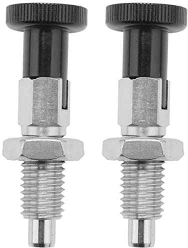 Reeatel 2X M10 Stainless Steel Self Locking Index Plunger Pin with Self Locking Function for Dividing Head