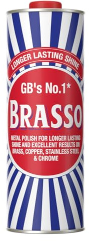 Brasso Metal Polish 1 Litre Polishing Tool for Brass, Copper & Stainless Steel