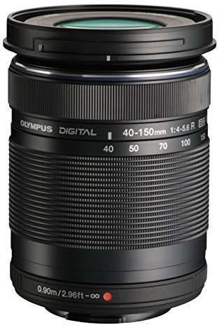 Olympus M.Zuiko Digital ED 40-150mm F4.0-5.6 R Zoom Lens, for Micro Four Thirds Cameras (Black) (Renewed)