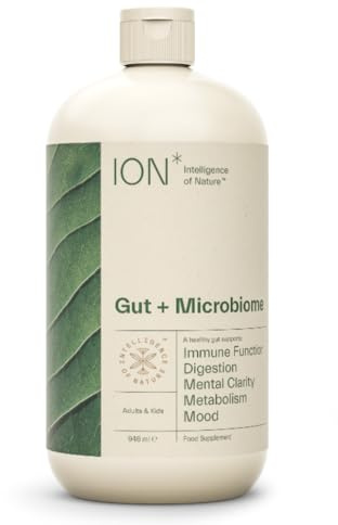ION Gut Health Supplement 946ml | ION* Gut + Microbiome | Support that Goes Beyond Probiotics | Promotes Digestive Wellness, Alleviates Gluten Sensitivity | Strengthens Gut Lining| Bloating Relief