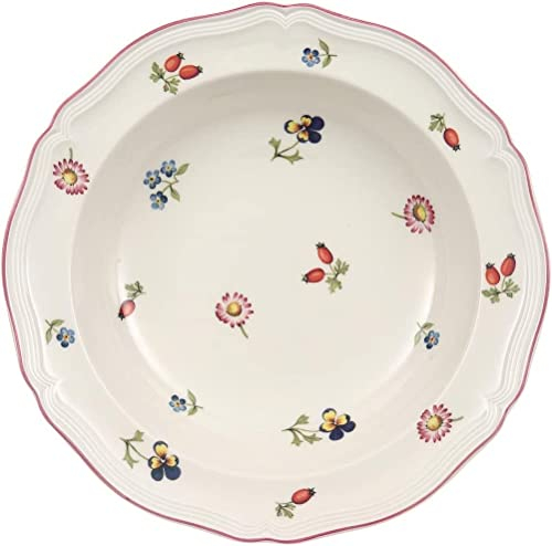 Villeroy & Boch Petite Fleur Salatschale 6 Stück Nr. 1023952755 und 4er Set EKM Living Edelstahl Strohhalme