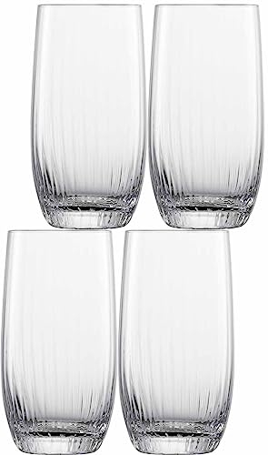 Zwiesel Glas Fortune 122326 - Bicchiere da long drink in vetro di alta qualità, 4 pezzi, altezza: 14,6 cm, diametro: 77,5 mm, volume: 499 ml