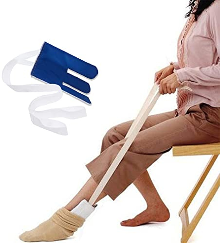 Sockenanziehhilfe Strumpfanziehhilfe Socken Anziehhilfe für Senioren, ältere, Schwangere Frauen, Behinderte Anziehhilfe für Socken und Strümpfe