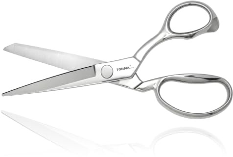 TONMA Stoffschere [Made in Japan] 25.4 cm professionelle Nähschere für Schneiderei, strapazierfähig, japanischer massiver Stahl, Schneiderschere für Leder, Schneidearbeiten, Künstler, Schneidermacher