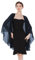 BEAUTELICATE Chiffon Schal Stola Bolero Damen Für Abendkleid Festlich Hochzeit Braut Frühling Sommer Jacke (Midnight Blue,Einheitsgröße)