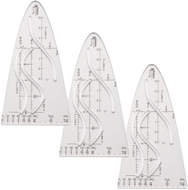 3 Stk Parabelschablone Mathe Geometrie,Plastic Normal Parabel Kurvenlineal,Flexibel Schablonen MaßBestäNdigeundformstabile, Normalparabel Multifunktionales,Kurvenschablone für Studenten Büro Designer