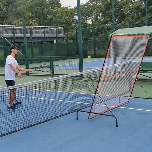 2,0 X 1,8 M Großes Tennis-Rückwand-Baseball-Übungs-Rebounder-Netz, Verstellbares Rebound-Netz for Grundschläge Und Volleys, Tenniswand-Übungstraining