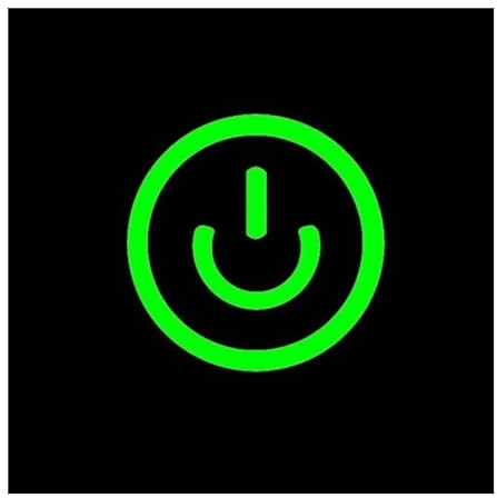 19/25/30mm DIY IP65 Ultrathin Stainless Steel Lamp Momentary Reset Touch With Light Short Metal Push Button Switch IDGTTLDF(Green Symbol,BLACK SHELL_30MM_24V)