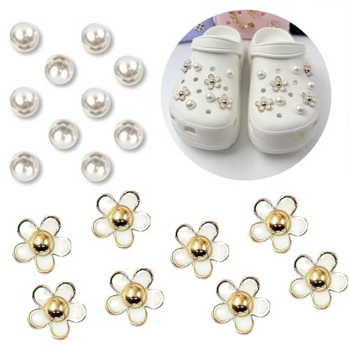 Visxcnu 18 st sko charm, sko tillbehör, gör-det-själv skotillbehör, berlocker för dekoration, kristalldiamantbling, flickor, kvinnor