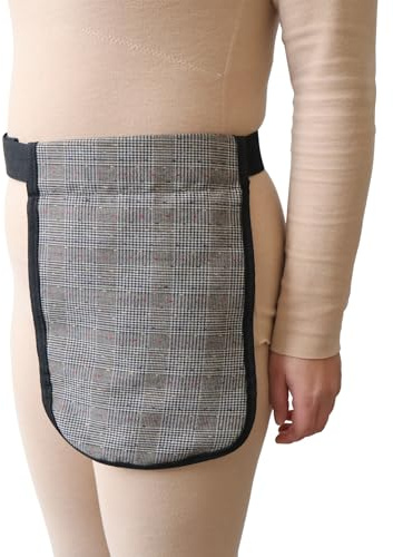 POONGURY Urine Drainage Bag Holder, Adjustable Portable Catheter Bag Cover, Soft Fabric Catheter Bag Holder with Belt, Easy to Use, Safe and Concealed