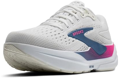 Brooks Women’s Ghost Max 3 Neutral Running & Walking Shoe - White/Moonlight/Pink - 9 Medium