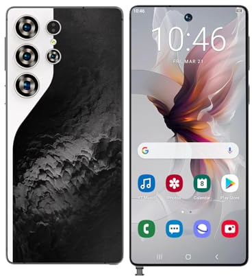 COTSRGT S26 Ultra Unlocked Mobile Phones, 16GB RAM 1TB ROM, 72MP 108MP AI Camera, 8000mAh, Dual SIM Smartphone, 5G/4G Android 14 Smart Phone, WiFi/GPS, Fingerprint/Face ID,Black-7.3 Inch