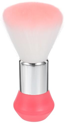 HEALLILY Brosse à Cou Coupe de Cheveux, Plumeau de Coiffeur Poils Doux, Accessoire Léger Rose pour Salons Professionnels et Usage Personnel, Outil Pratique de Nettoyage Rapide des Cheveux
