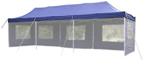 Nexos Pavillondach Ersatzdach Wechseldach für Profi Falt-Pavillon 3x9m - Dachplane 270g/m² PVC-Coating versiegelte Nähte wasserdicht – Farbe: blau