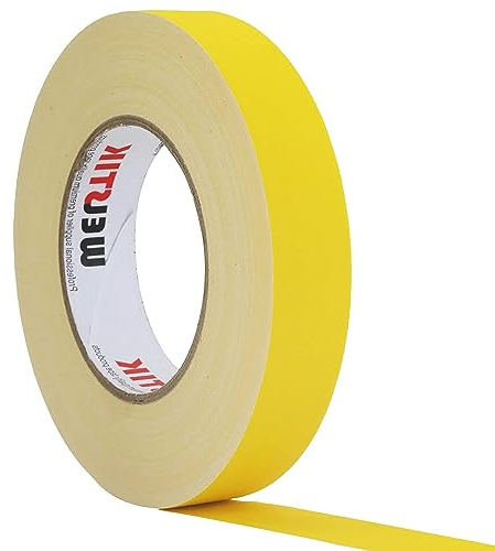 WELSTIK gewebeverstärktes & wasserfestes Gewebeband Klebeband gelb Gewebebänder 25MM * 30,2M Gaffaband Mattes Stoffband