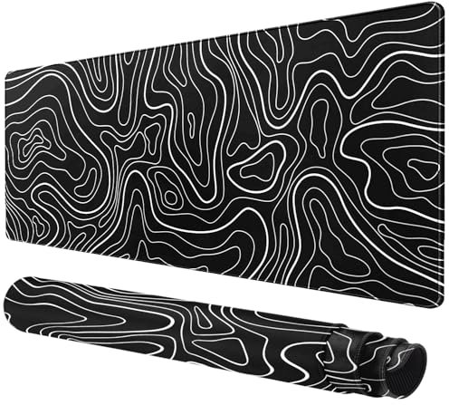 Rcege Large Mouse Pad for Desk - Gaming Mouse Pad with Non-Slip Base Stitched Edges, Desk Mat for Keyboard and Mouse