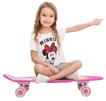 Kedia Skateboard, Kinderskateboards, LED Light Wheel Silent Skateboard, Mit einem Einhorn Muster