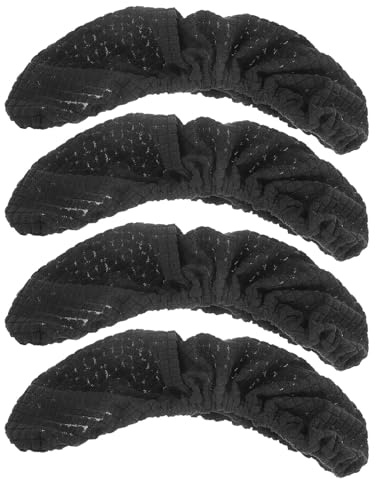 PLAFOPE 2 Pares Fundas Elásticas Protectoras para Reposabrazos de Silla de Oficina de Gris Oscuro Cubiertas Ajustables y Lavables para Brazos de Sillas Giratorias de Escritorio