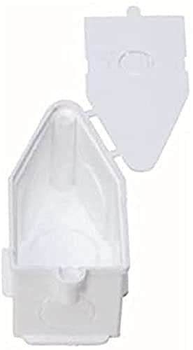 Kopp 344900008 Wandauslassdose Unterputz mit Deckel für den Anschluss von Wandleuchten, Isolierstoff, 60 x 31 x 31 mm, weiß