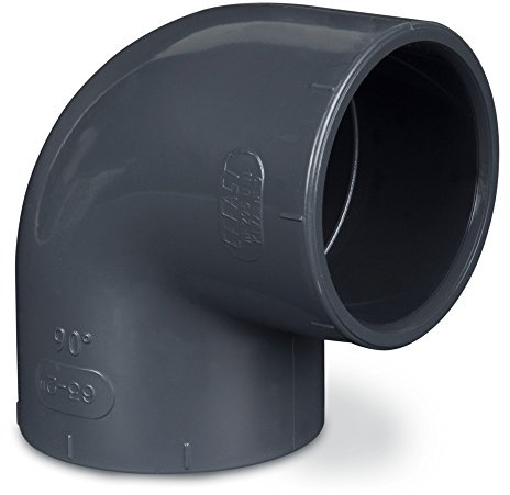 Schönheitsshop PVC Winkel 90 Grad Ø 32mm - 110 mm Verbindungsmuffe Fitting Koi Teich Filter Aquarium (PVC U/Größe mm, 90)