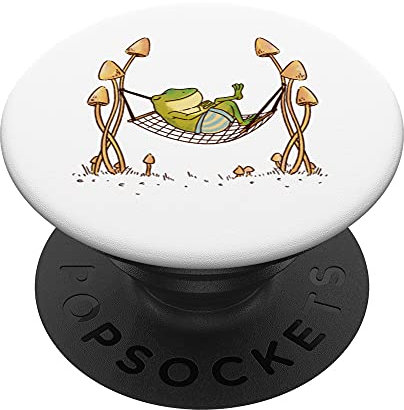 Frosch zum Kühlen in Hängematte, zum Ausruhen und Schlafen PopSockets mit austauschbarem PopGrip
