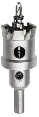 Meccion TCT Carbide Hole Saw Drill Bit, Heavy Duty Industrial Grade Hole Cutter for Stainless Steel, Metal, Alloy, Cast Iron, Copper (28mm)