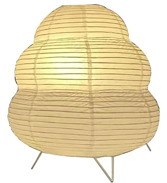 Fosinz Cute Paper Lamp, Ambient Lighting Lamp, Cozy Accent Side Table Lamp, Small Warm Glow Light for Bedroom Living Room Desk (White, 10inch)