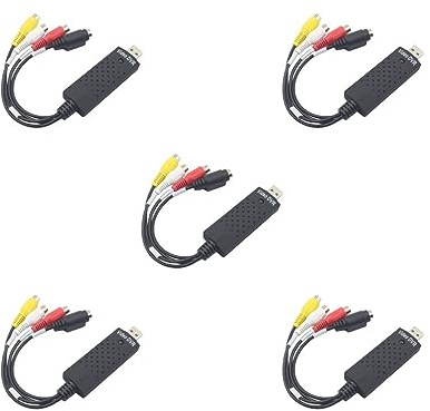 5 set of USB 2.0 VIDEO/AUDIO Converter Audio Video Adapter Easycap Capture Card