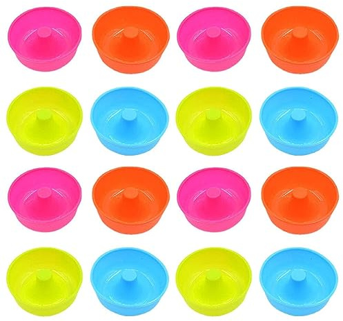 UPKOCH Moule à Donuts en Silicone 16 Pièces pour Gâteau Maison | Réutilisable, Design Lisse, Rangement Facile, Léger, Usage la Cuisine Domestique, Style Créatif, Spécial