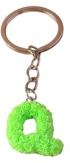 ARFUKA Schlüsselanhänger Buchstabe Q Anhänger Autoschlüsselanhänger Taschenanhänger Schlüsselringe Alphabet Schlüsselbund Keychain für Geburtstag Weihnachten Valentinstag Feiertag Geschenk
