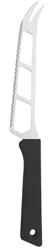 Messermeister Petite Messer 6” Cheese & Tomato Knife, Black - German 1.4116 Stainless Steel & Ergonomic Handle - Lightweight, Rust Resistant & Easy to Maintain