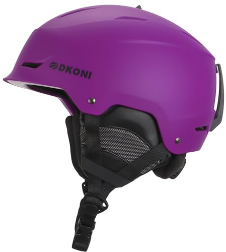 Ski Helmet, Snowboard Helmet for Men & Women, Three-Stage Adjustable Ventilation System, Durable PC Shell, Snow Sports Helmet for Adults, Youth & Kids (Purple, Medium: 21.2-22.5 inch)
