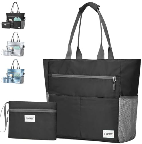 AUNGKWANG Strandtasche, Familie Groß Badetasche, Strandtasche mit Reißverschluss Shopper Damen Groß Badetasche, für Strand Urlaub Reisen