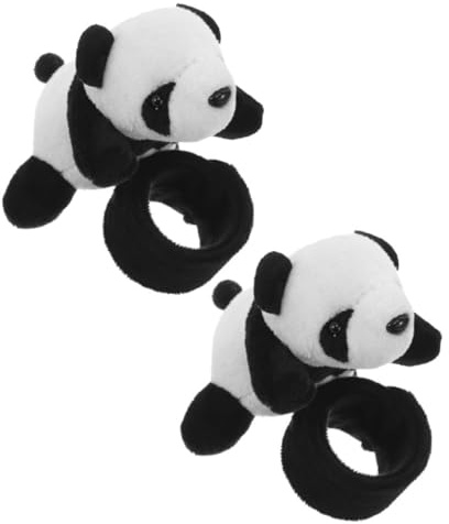 JUMPLAWN 2 Stück Panda Lenkerdekor Plüsch Anhänger für Rennrad und Bike