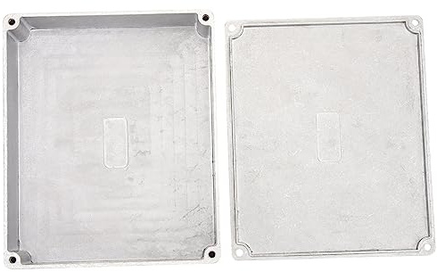 Effektbox Silber für Gitarre Aluminium Druckgussgehäuse | Polierte Oberfläche, für Selbstgemacht Effektpedale, Ersatzgehäuse mit Praktischer Handhabung
