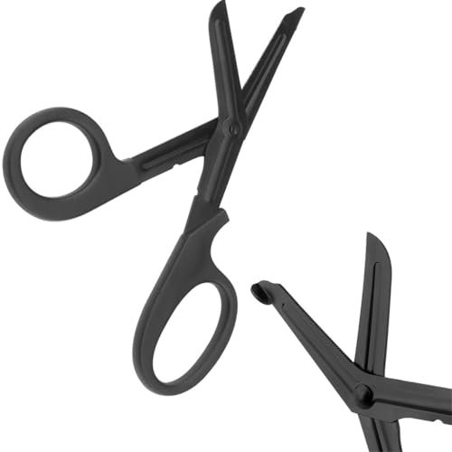 7,5 Pollici Nero Qualità Di Prima Classe Acciaio Inox Taglio Traumatico, Responsabilità Estrema Materiali Di Emergenza Forbici Mediche, Utilità Taglio Delle Bende Di