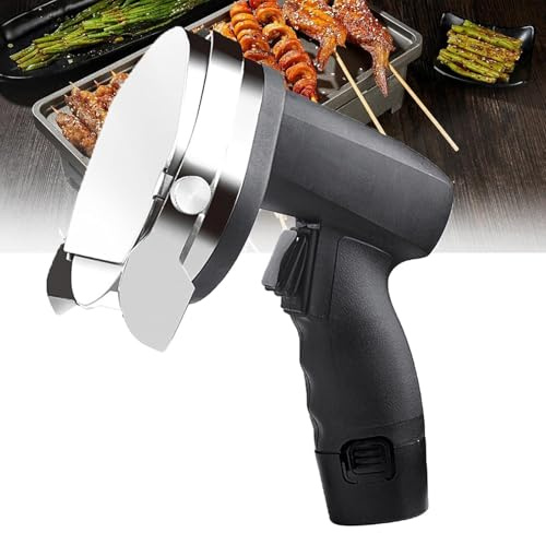 Affettatrice elettrica per kebab, portatile, motore in rame da 80 W, uscita 60 kg/h, spessore regolabile da 0 a 8 mm, perfetta per ristoranti, feste, snack bar, buffet