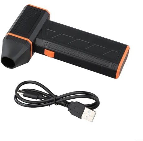 Plumeau électrique rechargeable, 130 000 tr/min, 120 W, super puissance pour ventilateur turbo avec 3 réglages de vitesse, batterie de 2500 mAh, pour clavier, objectif d'appareil photo, nettoyage des