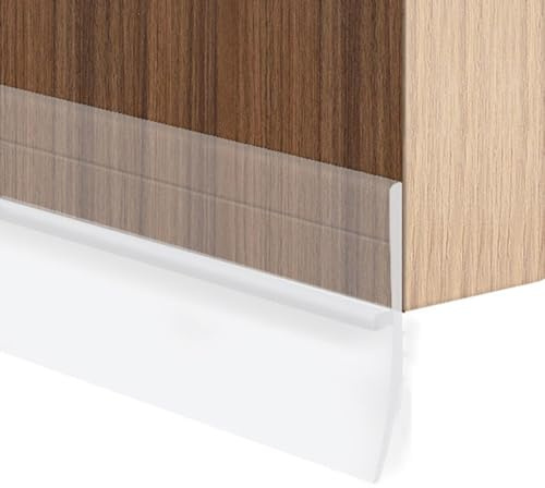ZYXQQJ Junta De Puerta Autoadhesiva 100cm Burletes Para Puertas Transparente, Escobilla Puerta De Entrada Para Aislamiento Acústico, Protección Contra Viento Y Polvo(3pcs,W10cm/3.9in)