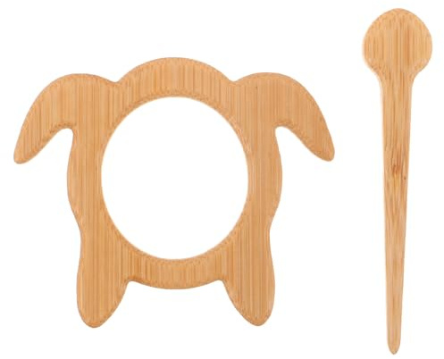 TOGEVAL Broche en Bois Motif Hibou pour Pull et Châle – Épingle Décorative Animale en Bois Massif Polie la Main – Accessoire pour Vêtements, Cardigan et Écharpe – Présent Original