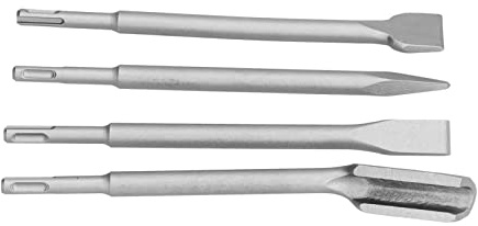 YWBL-WH Jeu de Forets à Burin, Outils en Acier au Carbone pour les Réparations de Béton et de Maçonnerie, Comprend des Burins Plats, à Pointe et à Gouge pour un Usage Domestique