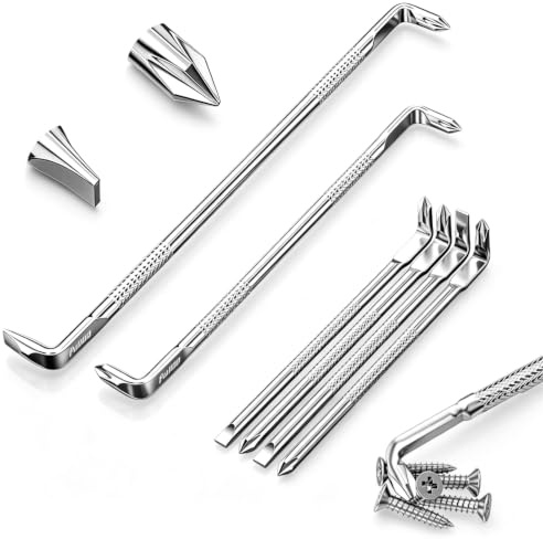 Lot de 6 Tournevis Coudé Magnétiques à Double Embout de Embout Z/L | Tournevis Plat à 90°en Cr-V, Tournevis Cruciforme, Adapté au Serrage et à la Fixation de Vis Dans des Espaces Restreints