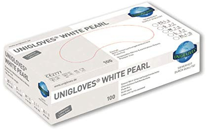 'Gants jetables en nitrile White Pearl, gants en nitrile non poudré sans latex, blanc, XS S M L, gants en nitrile Gants, gants d'examen disp. Boîte A 100