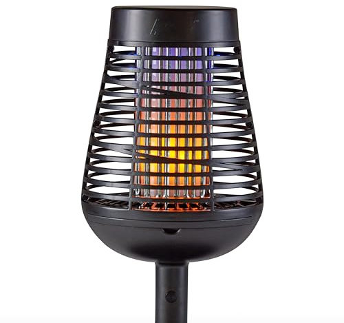 PIC Antorcha Insecticida Solar (DFST), Bug Zapper y Luz de Acento, Mata Insectos al Contacto