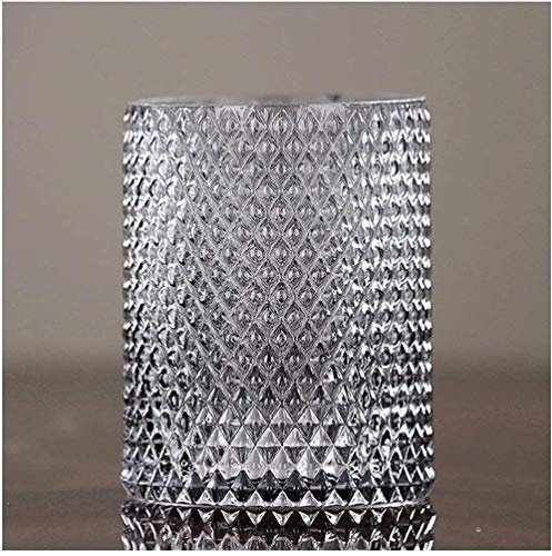 MU Jarrón antiguo moderno minimalista vidrio geométrico transparente sala de estar hogar flor seca enchufe decoración del hogar,si