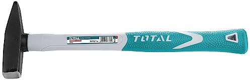 TOTAL - Mechanikerhammer | 1500 g | Ideal für Mechanikerarbeiten | Schlagen von Metallteilen oder Blechen | Kopf aus Kohlenstoffstahl | Bimaterialgriff
