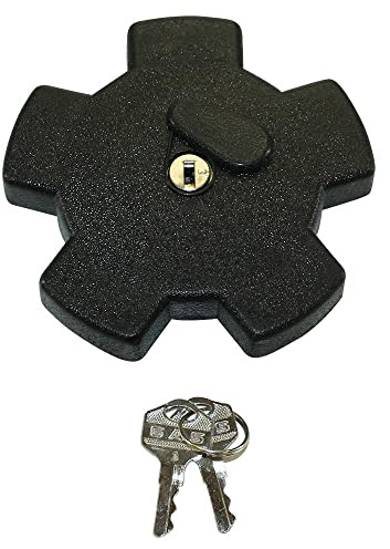 Tankdeckel Benzintankdeckel schwarz 40 mm abschließbar kompatibel mit Casal K-190 Mokick