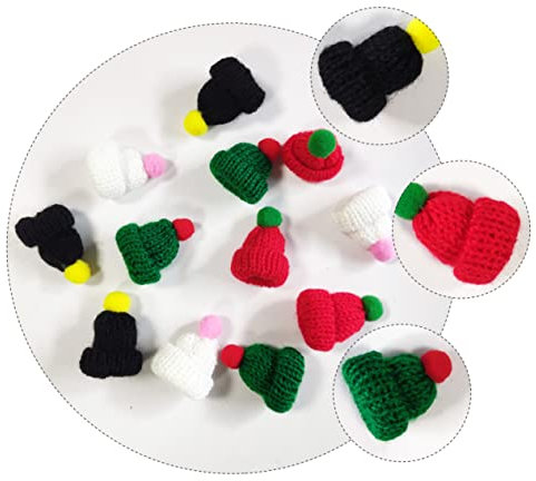 Gadpiparty Kleiner Wollmütze Weihnachtsdeko 20 Stück Farbige Handgemachte Minihüte Für Selbstgemacht Kleidung Accessoires Geschenk Zu Weihnachten