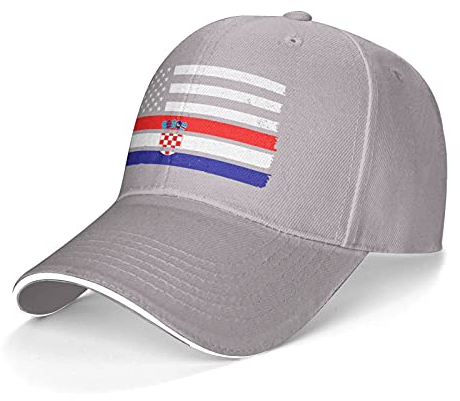 934 Herren Damen Baseballkappe Amerikanische Kroatien-Flagge Basecap Reine Farbe Baseball Cap Verstellbar Baseball Kappen Für Sport Golf Draussen