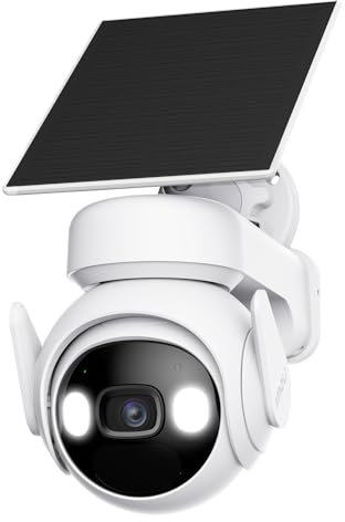 Imou 2K Solar Security Camera Outdoor Wireless 15000mAh Battery CCTV Camera WiFi Home Security Camera 360°, Color Night Vision, AI Human Detection,Auto Tracking,Siren,2 Way Audio, IP66,Work with Alexa